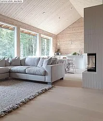 Tapete de lã - Stromness (cinza/bege)