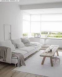 Tapete de retalhos - Silje (branco)