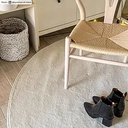 Tapete redondo - Sunayama (branco)