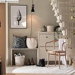 Tapete redondo - Sunayama (branco)