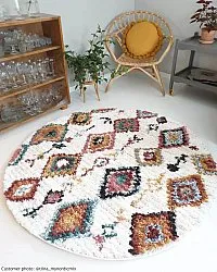 Tapetes redondos - Sezze (bege/multi)