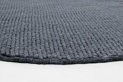 Tapete redondo - Avafors (cinza escuro)