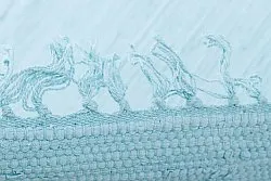 Tapete de retalhos - Silje (azul/turquesa)