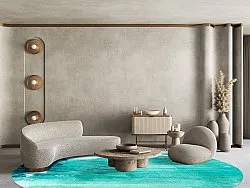 Tapete redondo - Jolie (turquesa)