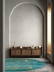 Tapete redondo - Domont (turquesa)