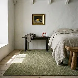 Tapete de lã - Charonne Flat Handloom Wool Premium (verde)