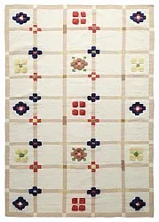 Tapete de lã - Lausanne Flatweave Tufted Premium (branco/bege)