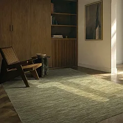 Tapete de lã - Charonne Flat Handloom Wool Premium (verde)