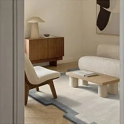 Tapete de lã - Agra Hand Tufted Wool Premium (cinza)