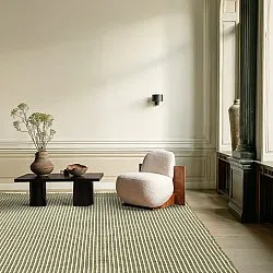 Tapete de lã - Arbil (verde/branco)