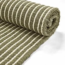 Tapete de lã - Arbil (verde/branco)