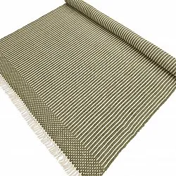 Tapete de lã - Arbil (verde/branco)