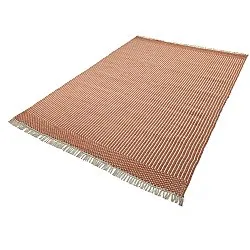 Tapete de lã - Arbil (terracota/branco)