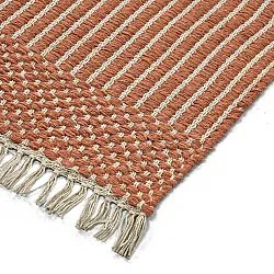 Tapete de lã - Arbil (terracota/branco)