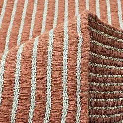 Tapete de lã - Arbil (terracota/branco)