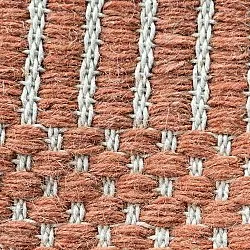 Tapete de lã - Arbil (terracota/branco)