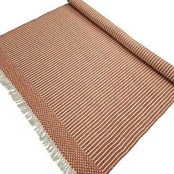 Tapete de lã - Arbil (terracota/branco)