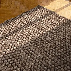 Tapete de lã - Avafors Wool Bubble (marrom/bege)