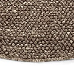 Tapete redondo - Avafors Wool Bubble (marrom/bege)