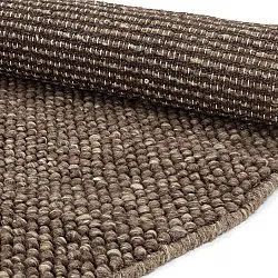 Tapete redondo - Avafors Wool Bubble (marrom/bege)