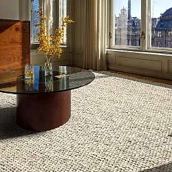 Tapete de lã - Avafors Wool Bubble (cinza/bege)