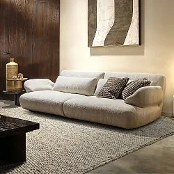 Tapete de lã - Avafors Wool Bubble (cinza/bege)