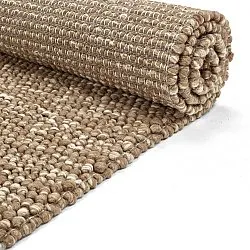 Tapete de lã - Avafors Wool Bubble (marrom claro/branco)