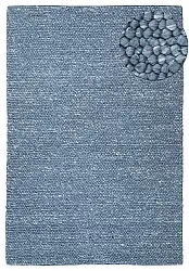 Tapete de lã - Avafors Wool Bubble (azul-marinho/creme)