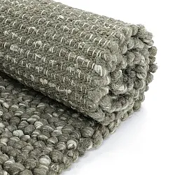 Tapete de lã - Avafors Wool Bubble (verde musgo/creme)