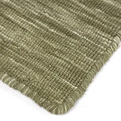 Tapete de lã - Charonne Flat Handloom Wool Premium (verde)