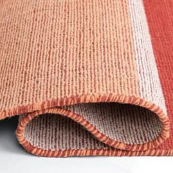 Tapete de lã - Chaves (vermelho/laranja)