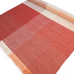 Tapete de lã - Chaves (vermelho/laranja)