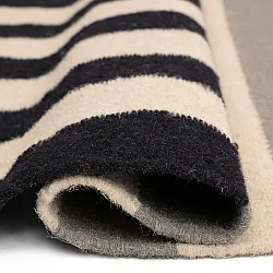 Tapete de lã - Covilha (creme/cinza/preto)