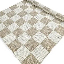 Tapete de lã - Dundee (bege/branco)