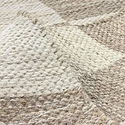 Tapete de lã - Dundee (bege/branco)