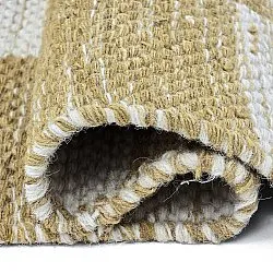 Tapete de lã - Dundee (amarelo/branco)