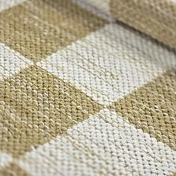 Tapete de lã - Dundee (amarelo/branco)