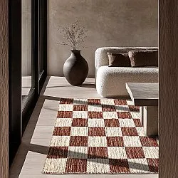 Tapete de lã - Dundee (vermelho/branco)