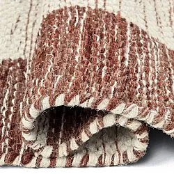 Tapete de lã - Dundee (vermelho/branco)