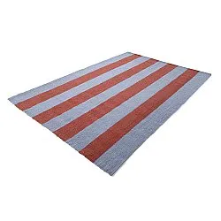 Tapete de lã - Garine (azul/vermelho)