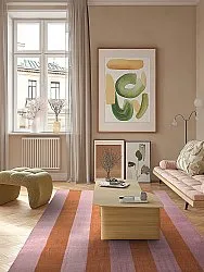 Tapete de lã - Garine (laranja/rosa)