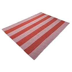 Tapete de lã - Garine (rosa/vermelho)