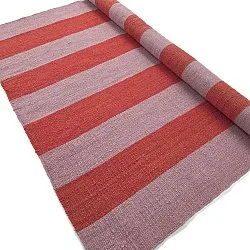 Tapete de lã - Garine (rosa/vermelho)