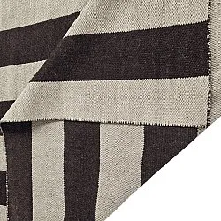 Tapete de lã - Garine (preto/bege)