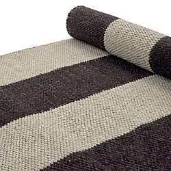 Tapete de lã - Garine (preto/bege)