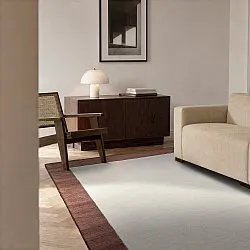 Tapete de lã - Gaya Hand Tufted Wool Premium (creme/castanho)