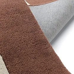 Tapete de lã - Gaya Hand Tufted Wool Premium (creme/castanho)