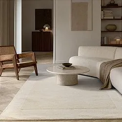 Tapete de lã - Gaya Hand Tufted Wool Premium (creme/branco)