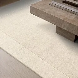 Tapete de lã - Gaya Hand Tufted Wool Premium (creme/branco)