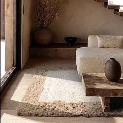 Tapete de lã - Khenifra Handknot Wool Premium (creme/bege)